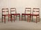 430 Dining Chairs in Aubergine Leather by Arne Vodder for Sibast Furniture, 1960s, Set of 4, Image 5