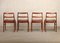 430 Dining Chairs in Aubergine Leather by Arne Vodder for Sibast Furniture, 1960s, Set of 4, Image 4