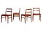 Sillas de comedor 430 de cuero berenjena de Arne Vodder para Sibast Furniture, años 60. Juego de 4, Imagen 1