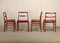 430 Esszimmerstühle aus Aubergine Leder von Arne Vodder für Sibast Furniture, 1960er, 4 . Set 2
