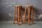 Chalet Style Pine Bar Stools, 1970s, Set of 2 2