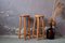 Chalet Style Pine Bar Stools, 1970s, Set of 2 1