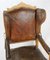 Baroque Pearwood and Leather Armchair, 1770s 6