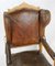 Baroque Pearwood and Leather Armchair, 1770s, Image 6