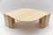 Italian Oval Travertine Coffee Table, 1960s 2