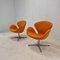 Swan Chairs by Arne Jacobsen and Fritz Hansen, 1990s, Set of 2 2