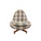 Egg Chair with Burberry Style Upholstery from Greaves & Thomas, 1960s, Image 1