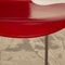 Red Wooden Dining Room Chairs from Fritz Hansen, Set of 8 3