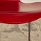 Rote Esszimmerstühle aus Holz von Fritz Hansen, 8 . Set 3