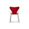 Red Wooden Dining Room Chairs from Fritz Hansen, Set of 8, Image 9