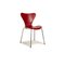Red Wooden Dining Room Chairs from Fritz Hansen, Set of 8, Image 7