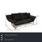 Model 1600 2-Seater Sofa in Black Leather from Rolf Benz 2