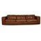Sofá de cuatro plazas de cuero marrón de Machalke Valentino, Imagen 1