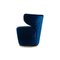 Croissant Fabric Armchair in Blue from Bretz 8