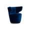 Croissant Fabric Armchair in Blue from Bretz 1