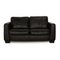Black Leather 2-Seater Sofa from Koinor 1