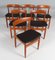 Dining Chairs in Teak and Leather from Farsø Stolefabrik, Denmark, 1960s, Set of 6, Image 2