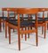 Dining Chairs in Teak and Leather from Farsø Stolefabrik, Denmark, 1960s, Set of 6 6