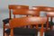 Sedie da pranzo in teak e pelle di Farsø Stolefabrik, Danimarca, anni '60, set di 6, Immagine 3