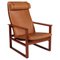 Model 2254 Sled Chair in Mahogany attributed to Børge Mogensen for Fredericia, Denmark, 1956, Image 1