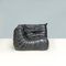 Black Leather Togo Modular Sofa by Michel Ducaroy for Ligne Roset, 1970s, Set of 3 8