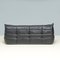 Black Leather Togo Modular Sofa by Michel Ducaroy for Ligne Roset, 1970s, Set of 3, Image 7