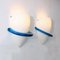 Blue Swan Wall Lamps by Tinu Aufiero for Venini, Italy, 1990s, Set of 2 2