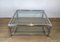 Large Square Chrome Coffee Table, 1970s, Image 2