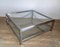 Large Square Chrome Coffee Table, 1970s 10