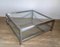 Large Square Chrome Coffee Table, 1970s, Image 10