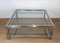 Large Square Chrome Coffee Table, 1970s, Image 9