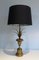 Neoclassical Palm Tree Table Lamp in Brass in the style of Maison Charles, 1970s 5