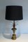 Neoclassical Palm Tree Table Lamp in Brass in the style of Maison Charles, 1970s, Image 1