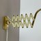 Scissors Wall Light in Brass and Metal from Sis Leuchten, Germany, 1950s 8