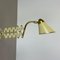 Lámpara de pared Scissors de latón y metal de Sis Leuchten, Alemania, años 50, Imagen 4