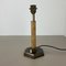 Art Deco Tischlampe aus Messing & Holz, Deutschland, 1930er 3
