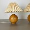 Lampes de Bureau Boule en Pin, Suède, 1970s, Set de 2 5