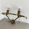 Modernist Floral Theatre Wall Sconces in Brass, France, 1950s, Set of 2, Image 4