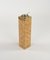 Cenicero de suelo Mid-Century de bambú y latón, Italia, años 70, Imagen 5