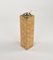 Cenicero de suelo Mid-Century de bambú y latón, Italia, años 70, Imagen 7