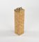 Mid-Century Boden Aschenbecher aus Bambus & Messing, Italien, 1970er 2