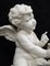 Porcelain Sculpture Depicting Putto with Basket of Flowers from Capodimonte, 20th Century 2