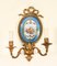 19th Century Ormolu & Sevres Porcelain Two Branch Wall Lights, Set of 2, Image 2