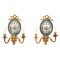 19th Century Ormolu & Sevres Porcelain Two Branch Wall Lights, Set of 2 1