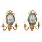 19th Century Ormolu & Sevres Porcelain Two Branch Wall Lights, Set of 2, Image 1