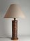Mid-Century Modern Aztec Motif Hand Tooled Leather Table Lamp 4