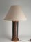 Mid-Century Modern Aztec Motif Hand Tooled Leather Table Lamp, Image 7