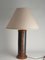 Mid-Century Modern Aztec Motif Hand Tooled Leather Table Lamp, Image 18