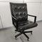 Black Leather Office Chair from Lübke, Germany, 1980s 5