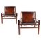 Buffalo Leather Safari Armchairs in the style of Arne Norell, 1970s, Set of 2 1